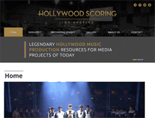 Tablet Screenshot of hollywoodscoring.com